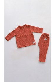 Resim Las Vivas Kids Organik Müslin Pamuklu Bebek Takımı Bebek Pijama Takımı 