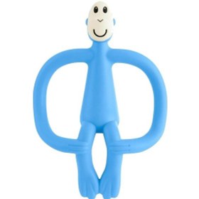 Resim Matchstick Monkey Silikon Diş Kaşıyıcı / Monkey Bebe Mavisi Çok Renkli 