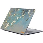 Resim Macbook Pro 16" A2485 Vintage Çiçek Desenli Koruyucu Laptop Kılıf Yulan Manolya 