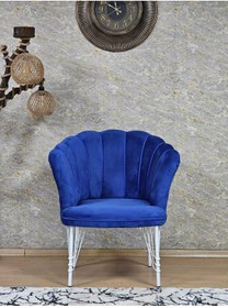 Resim ZAFİR Tekli Beyaz Boyalı Tel Ayak Papatya Çay Seti Koltuk Takımı , Balkon, Salon, Ofis, Cafe Koltuk Takımı 