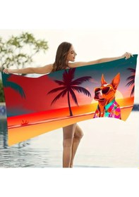 Resim Gta 80x150 Su Emici Kum Tutmaz Plaj Havlusu &banyo Havlusu 