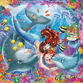 Resim Ravensburger 3x49 Parça Puzzle Walt Disney Mermaid 080632 
