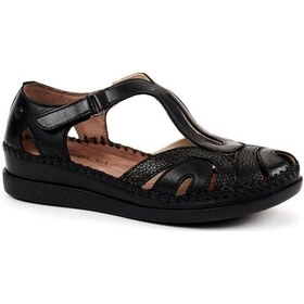 Resim Forelli Sally Anatomik Kadın Sandalet Siyah 001 