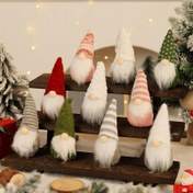 Resim 3 adet Şenlikli Noel Cüce Masa Ortası - Renkli Polyester Asılı Süsler ile Peluş Detaylar, Tatil Partileri ve Ev Dekoru için Mükemmel, Noel Cüce Süsleri 
