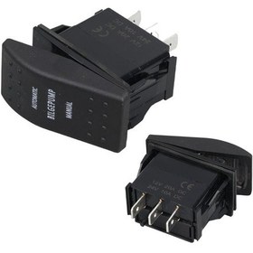 Resim Powermaster Sintine Pompa Sembollü Işıksız Yaylı 3 Pinli On-off 12-24v Marin Switch-146198 
