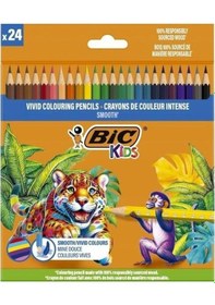 Resim Bic Kuru Boya Kalemi Kıds Smooth 24 Renk 525787 Diğer 