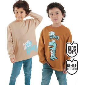 Resim Let's Rawr Erkek Çocuk 2'li Paket T-Shirt 