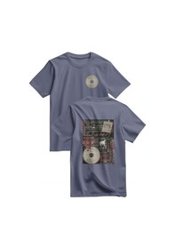 Resim Unisex Kısa Kollu Filistin Eski Gazeti Sayfası Baskılı Tişört S - 2xl T300030 Koyu Gri 