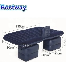 Resim Bestway 67780 Araç Içi Şişme Yatak Araba Arka Koltuk Yatağı 135X80 cm 