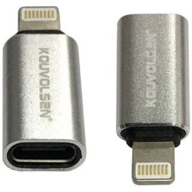 Resim 8 pin Lightning erkek to type c dişi çevirici şarj adaptörü 