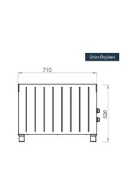 Resim Kumtel HC-2952 2500 W Konvektör Isıtıcı Beyaz 