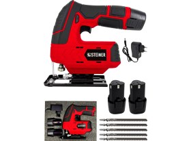 Resim Steiner Alman 12 V 3.0 Ah Li-Ion Çift Akülü Şarjlı Dekupaj Testere 