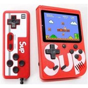 Resim Sup Çift Kol 400 Nostalji Oyunlu Mini Atari Gameboy gamebox Oyun Konsolu Beyaz Kırmızı 