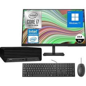 Resim Hp Pro Mini 400 G9 Intel Core I7 12700 32GB 256GB SSD Windows 11 Pro 23.8" Mini Masaüstü Bilgisayar 6A722EA05 