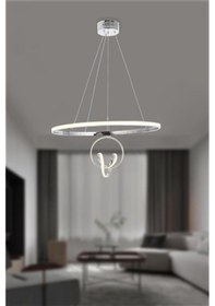 Resim Eray Aydınlatma 2021-30 Kr Led Krom Avize 