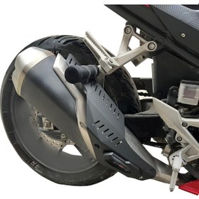Resim Gp Kompozit Honda Cbr500r 2025-2026 Uyumlu Egzoz Koruma Kapağı Siyah 