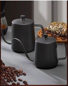 Resim İNOVA LİFE Mini Drip Siyah Kettle Kapaklı 600 ml 