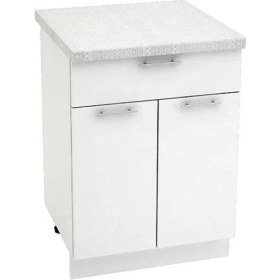 Resim T Designo Defne Mutfak Çekmeceli Alt Modül 60 cm Beyaz Tezgah Dahil Değil 