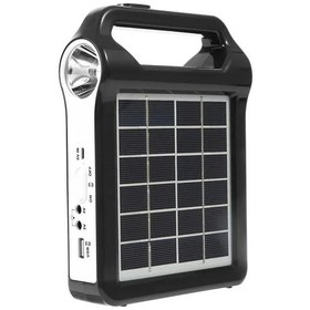 Resim Solar Şarjlı Kamp Feneri Güneş Enerjili Usb Çok Amaçlı Aydınlatma Siyah - Sarı 