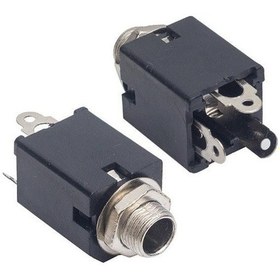 Resim 6.3mm Gitar Jack Şase Stereo Dik-180038 