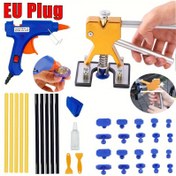 Resim Oto Göçük Çekici Altın Renkli Boyasız Onarım Kiti, Büyük ve Ufak İzlerin Temizlenmesi ile Araç Şasi Tamiri ihtiyaça yönelik Yapıştırıcısız 5 Parca Otopark Düzeltme Seti, 2 Adet Kompakt Profesyonel Kalite Dayanıklı 5 6 inci Araba Vantuzu 