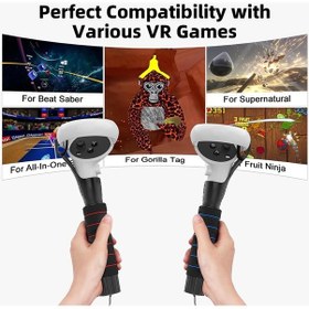 Resim Amvr Quest 2/quest/rift S Kontrol Cihazları Uzantıları İçin Aksesuarlar 