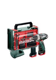 Resim Metabo Powermaxx BS Şarjlı Matkap 12 Volt + 41 Parça Aksesuar Seti 600080710 