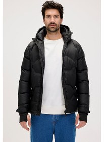 Resim Axel Siyah Erkek Kapüşonlu Mont-nıght Nıght 