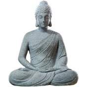 Resim Suntek Reçine Balık Tankı Buda Oturma Heykeli Ev Dekor 3 