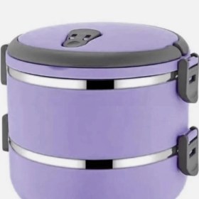 Resim Mobgift Freshbox 2 Katlı Sefer Tası Yemek Termosu Lila(Yeni Renk) 