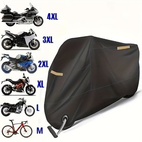 Resim Ağır Hizmet 210D Oxford Motosiklet Kılıfı, 3 Katmanlı Kalın Gümüş Boyalı Pedallar ve Hırsızlık Önleme Tasarımı ile - UV Koruması, Elektrikli Scooterlar, Bisikletler, İşletmelerin, Scooter Kılıfı, İşletme Koruması, Şık Araç Kılıfı, Dayanıklı Güneşlik 
