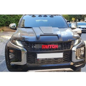Resim Ducki Mitsubishi L200 2019 Sonrası Kaput Kaplama Şişirme Büyük 