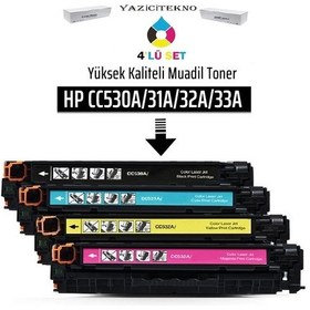Resim Hp Cc530A/31A/32A/33A Uyumlu Takım Toner /Wb/Cm2320/Cm2320N/Cp20 