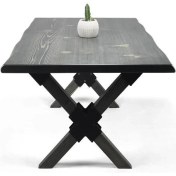 Resim Entema Doğal Ağaç Masif Kütük Masa Yemek Masası (Ağaç Ayak) 60CM x 130CM 