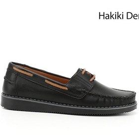 Resim Gönderi(R) Gönderi R Kadın Siyah Bağcıklı Hakiki Deri Comfort Ayakkabı Ddza78245332 Siyah 