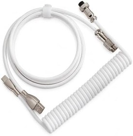 Resim Coverzone Ajazz AK680 Max%68 Manyetik Switch Oyuncu Klavyesi, Coiled Kablo, 3000mAh, 8000Hz Kablolu-1000Hz Kablosuz Polling Rate, RGB Arkadan Aydınlatmalı Mekanik Klavye (Beyaz Lacivert) 