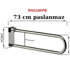 Resim Kondisyon Engelli Tutamak Hasta Destek Demiri Banyo Tutunma Demiri Klozet Yanı Destek 