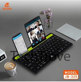 Resim Tüm Telefon, Bilgisayar Ve Tabletlerle Uyumlu İngilizce Q Bluetooth Wireless Klavye 