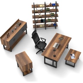 Resim Robin Home Vivaldi Abcde Ofis Büro Masa Takımı Barok 