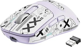 Resim X3 Kablosuz Gaming Mouse, Ultra Hafif 49g Oyuncu Mouse, PixArt PAW3395 Sensör-26000DPI, Programlanabilir, 2.4G/Bluetooth/Kablolu-Uzun Pil Ömrü/PTFE Ayak/Fare Kavrama Bandı-PC/MAC-Lavanta 