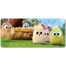 Resim Digipod Tiger Dikişli Kaydırmaz Taban Speed Mouse Pad Oyuncu Gaming Mousepad 70x30 Angry Birds 