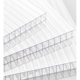 Resim Alrita 50X100X6MM Şeffaf Oluklu Polikarbon Levha 