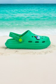 Resim Kiko Kids Bester Eva Plaj Havuz Okul Kreş Kız Çocuk Terlik Yeşil 