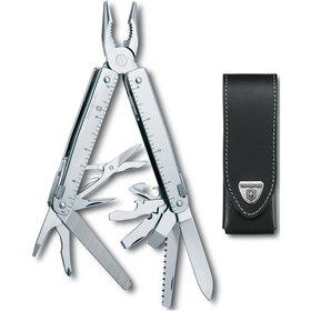 Resim Victorinox Kamp Swiss Tool X Deri Kılıflı Gri - Gümüş 