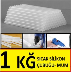 Resim Mum Silikon Kalın 11.5x30 CM Sıcak Mum Silikon Çubuk Uç 1 KG 35 N11.191 