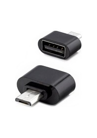 Resim Micro Usb To Usb Data Çevirici Otg Adaptör 