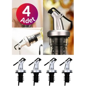 Resim Tekno Trust 750 - 999 ml Akıtmaz Kapaklı Şişe Ucu Servis Aparatı Damlalık Yağdanlık Tıpa Tapa Akıtıcı Plastik G 