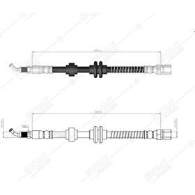 Resim SVAC 600147 Arka Sağ/Sol Fren Hortumu Peugeot 407 /407 Sw/Coupe 04- C5 III 08- 