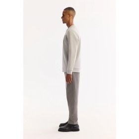 Resim AVVA Erkek Siyah Bisiklet Yaka Pamuklu Bi-Stretch Baskılı Regular Fit Sweatshirt A52Y1215 
