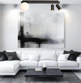Resim Rsylight Retro Masa Üstü 3 Lü 180derce Ledli Beyaz Opal Camlı Led Spot Günışığı Ampüllü Siyah 